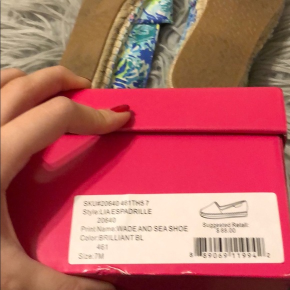 Lilly Pulitzer Lia Espadrille 7WadeAndSeaShore NWB - Picture 5 of 5
